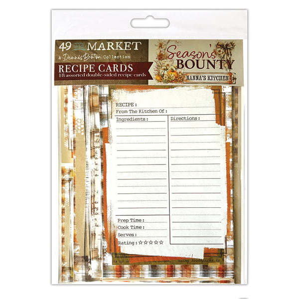 Pre-Order - 49 and Market RECIPE CARDS Ephemera #DSB-38729