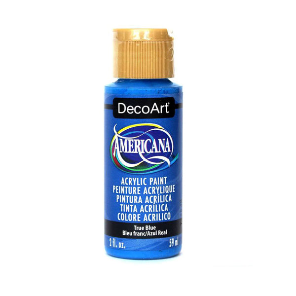 DecoArt TRUE BLUE Americana Acrylic Paint 2 oz. Bottle - #DA036