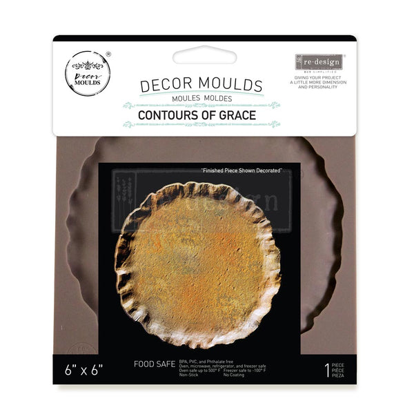 ReDesign with Prima CONTOURS OF GRACE Moulds Food Safe Heat Resistant Resin 6X6" #679132