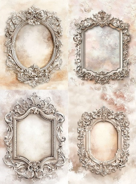 LaBlanche FRAMES Shabby - EASTER 07 A4 Decoupage Rice Paper #LBD416