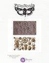 Prima Finnabair STEAMPUNK BEETLES Imaginarium Moulds Molds 5" x 8" #951436