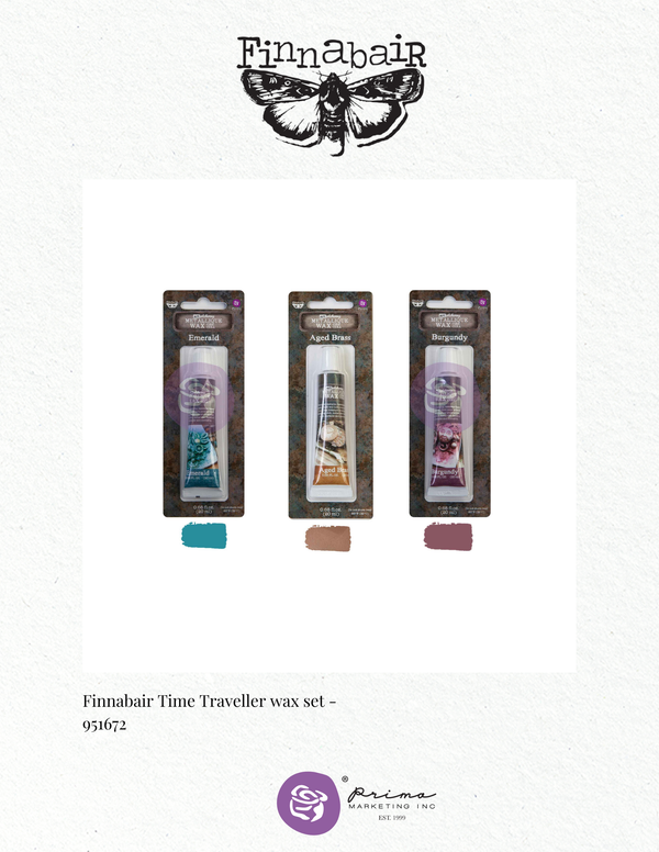 Prima Finnabair TIME TRAVELLER Wax Set Art Alchemy 3 pcs #951672