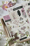 Prima SERENE PETALS Collection BLOOMING BEAUTY CHIPBOARD Stickers 15 pcs #671228