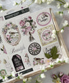 Prima SERENE PETALS Collection Garden Whispers CHIPBOARD Stickers 15 pcs #671235