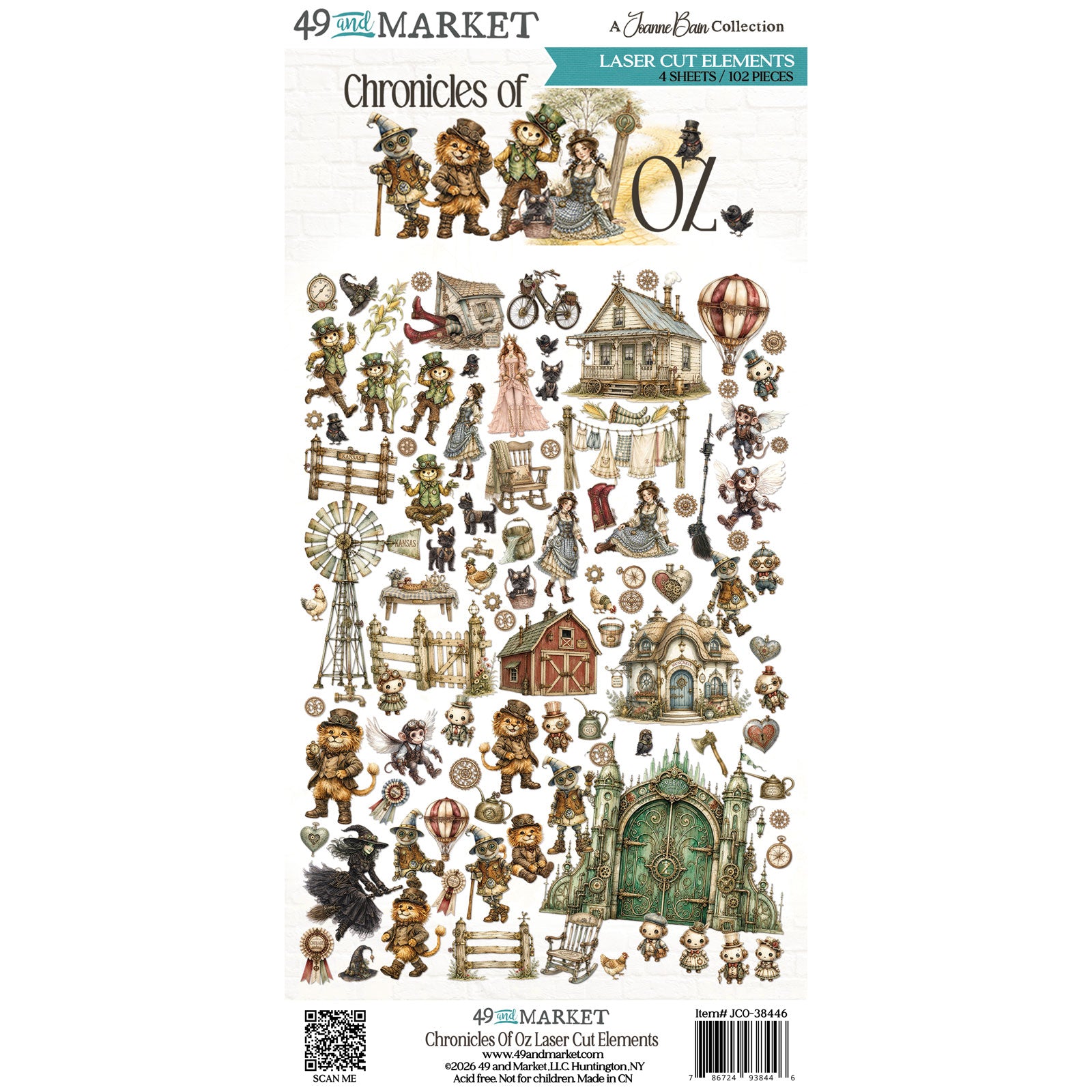 Pre-Order - 49 and Market CHRONICLES OF OZ -  Laser-Cut ELEMENTS Set #JCO-38446