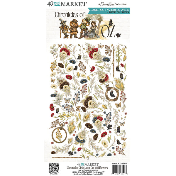 Pre-Order - 49 and Market CHRONICLES OF OZ -  Laser-Cut WILDFLOWERS Set #JCO-38453