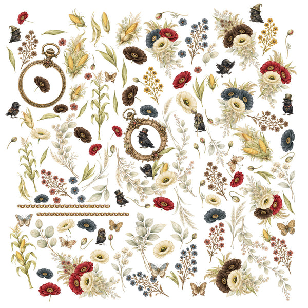 Pre-Order - 49 and Market CHRONICLES OF OZ -  Laser-Cut WILDFLOWERS Set #JCO-38453