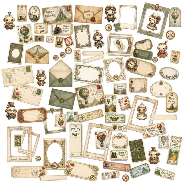 Pre-Order - 49 and Market CHRONICLES OF OZ -  Laser-Cut Ephemera Set #JCO-38460