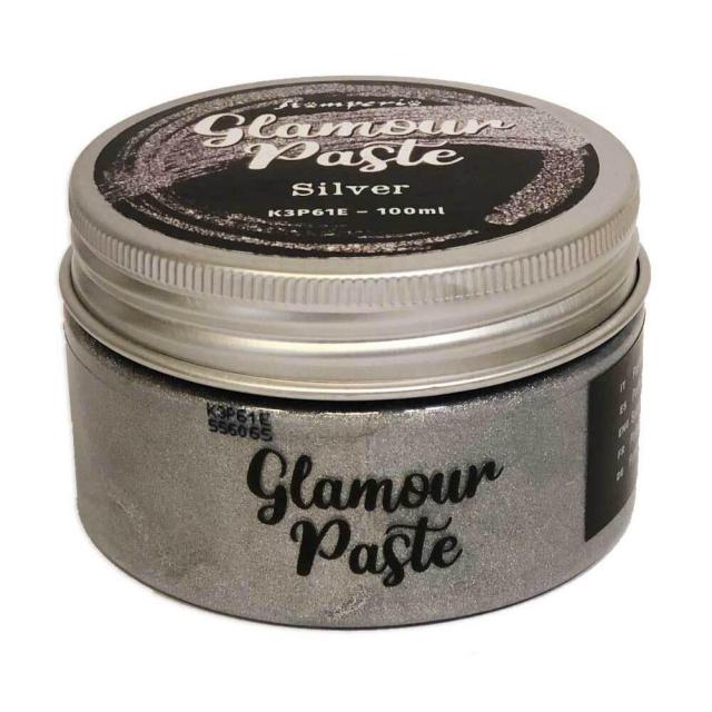 Stamperia Glamour Paste SILVER Shimmer 100 Ml  #K3P61E