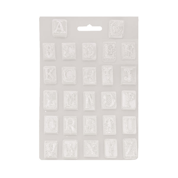 Stamperia MASTER OF MAGIC - ALPHABET Soft Mould A4 Cold Pour Mixed Media #K3PTA4589