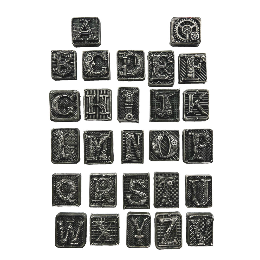 Stamperia MASTER OF MAGIC - ALPHABET Soft Mould A4 Cold Pour Mixed Media #K3PTA4589