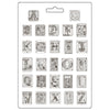 Stamperia MASTER OF MAGIC - ALPHABET Soft Mould A4 Cold Pour Mixed Media #K3PTA4589