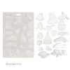 Stamperia TIMELESS Soft Mould A4 Cold Pour Mixed Media #K3PTA4592