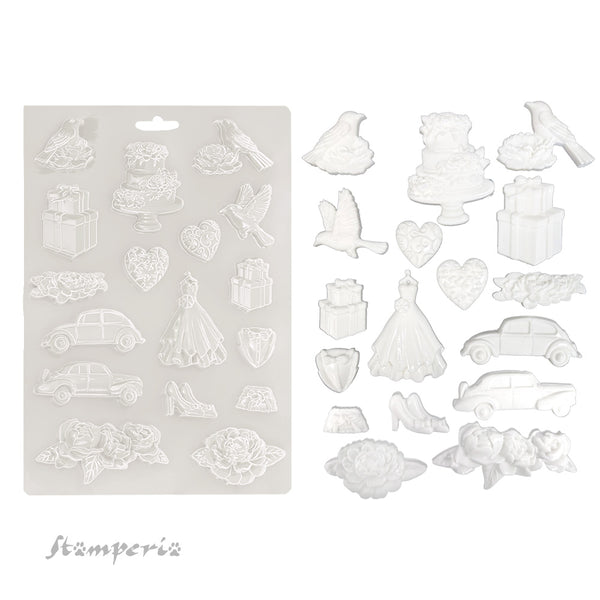 Stamperia TIMELESS Soft Mould A4 Cold Pour Mixed Media #K3PTA4592