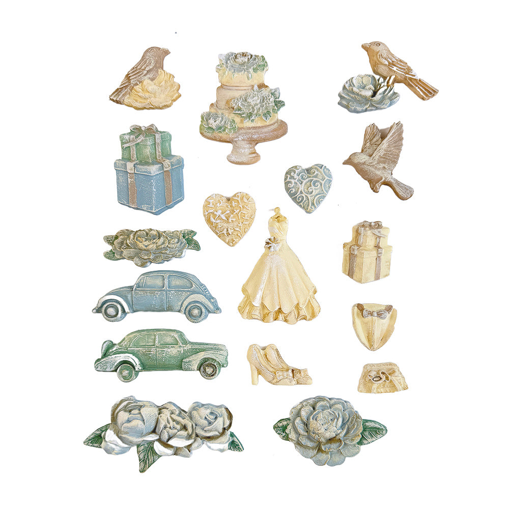 Stamperia TIMELESS Soft Mould A4 Cold Pour Mixed Media #K3PTA4592