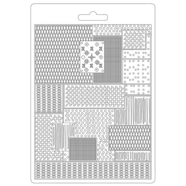 Stamperia Soft Mould A5 Lady Vagabond Lifestyle METAL PATTERN Texture Impression #K3PTA5603