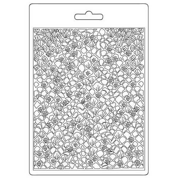 Stamperia Songs of the Sea MERMAID SCALES Soft Mould A5 #K3PTA5657