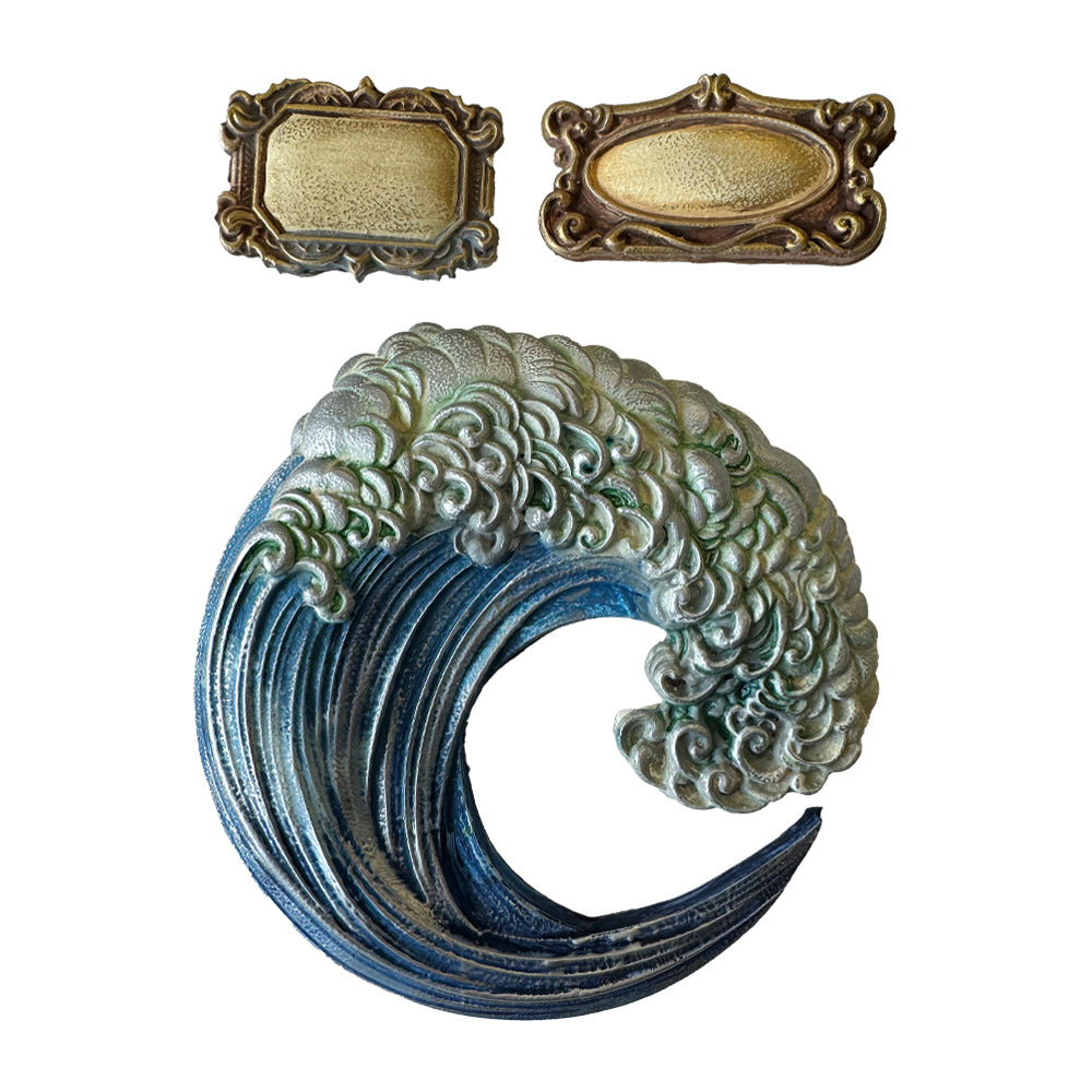 Stamperia SILENT SEA - WAVE Soft Mould A5 #K3PTA5671