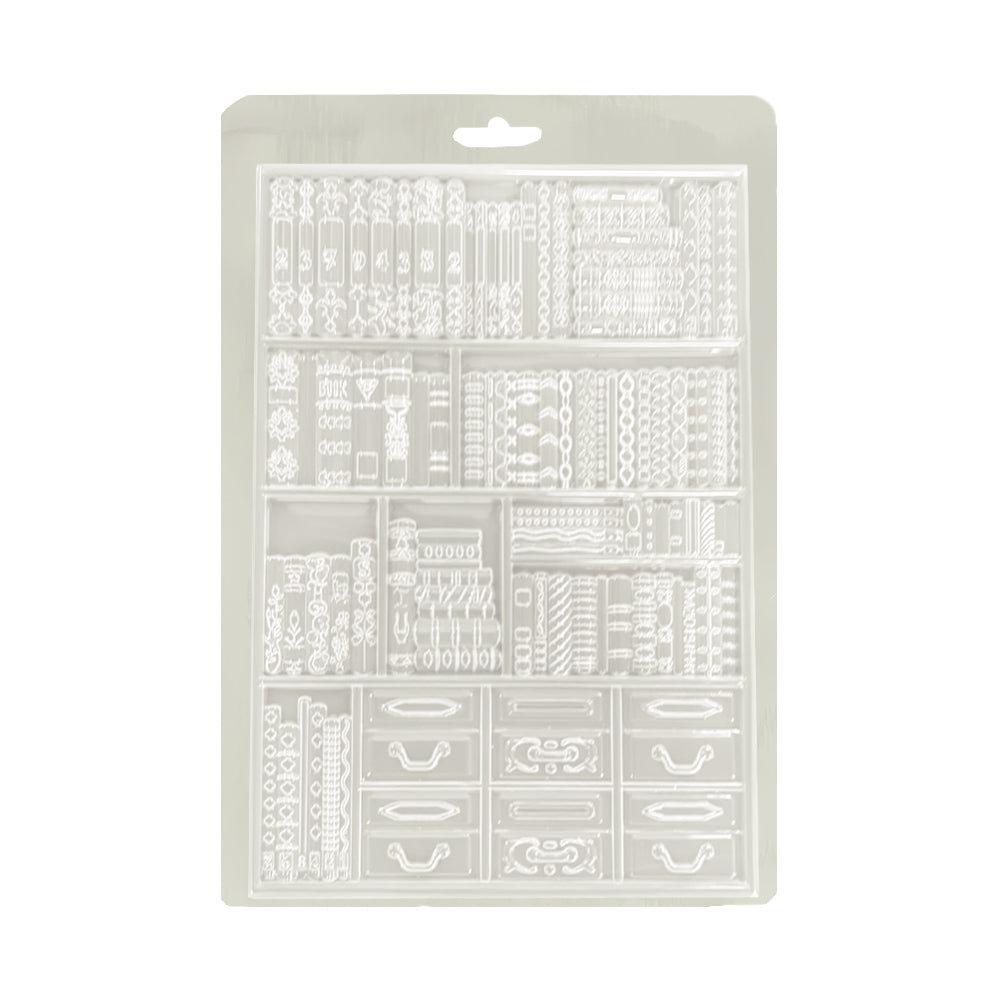 Stamperia Venice City of Art - BOOKS Soft Mould A5 #K3PTA5674