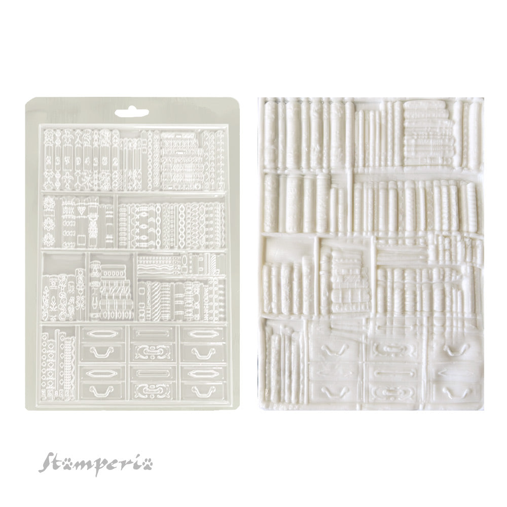 Stamperia Venice City of Art - BOOKS Soft Mould A5 #K3PTA5674