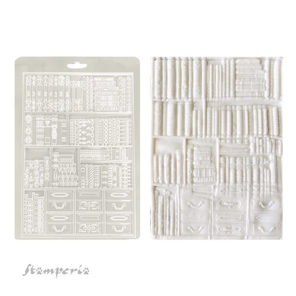 Stamperia Venice City of Art - BOOKS Soft Mould A5 #K3PTA5674