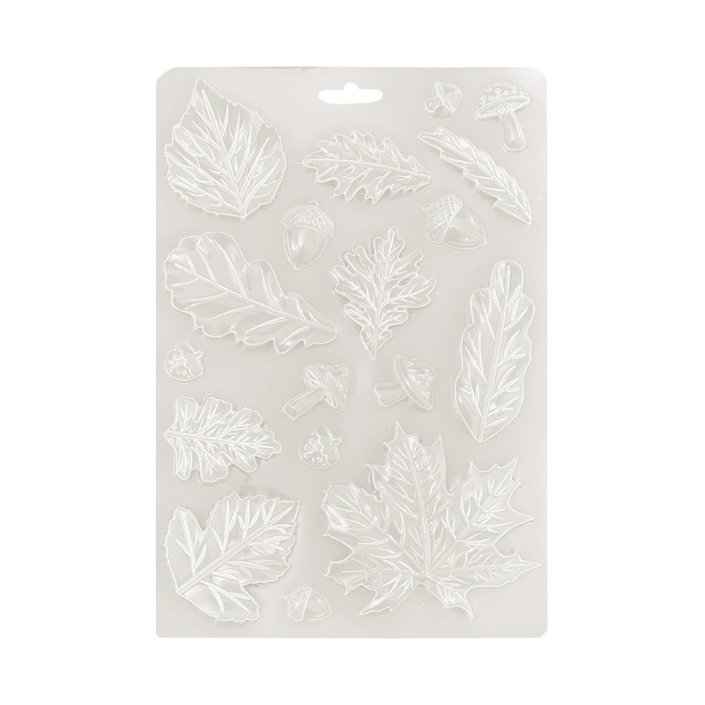 Stamperia Soft Mould A5 WHISPERING WOODS - LEAVES #K3PTA5676