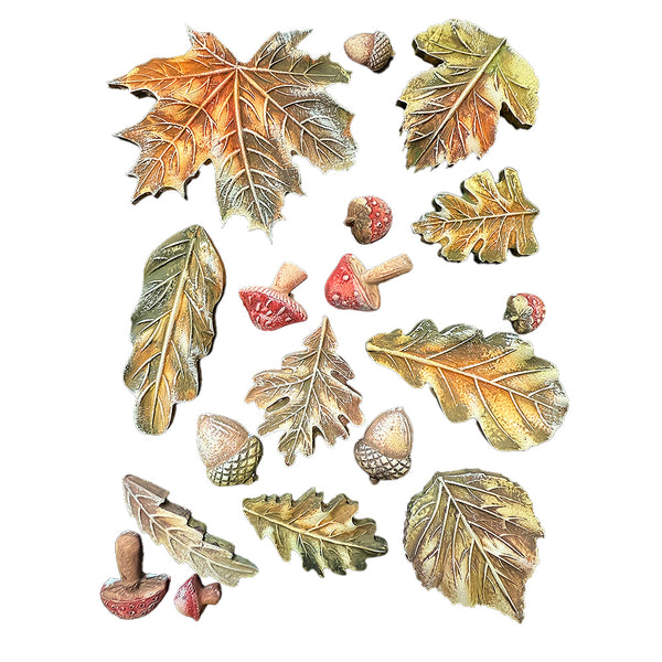 Stamperia Soft Mould A5 WHISPERING WOODS - LEAVES #K3PTA5676