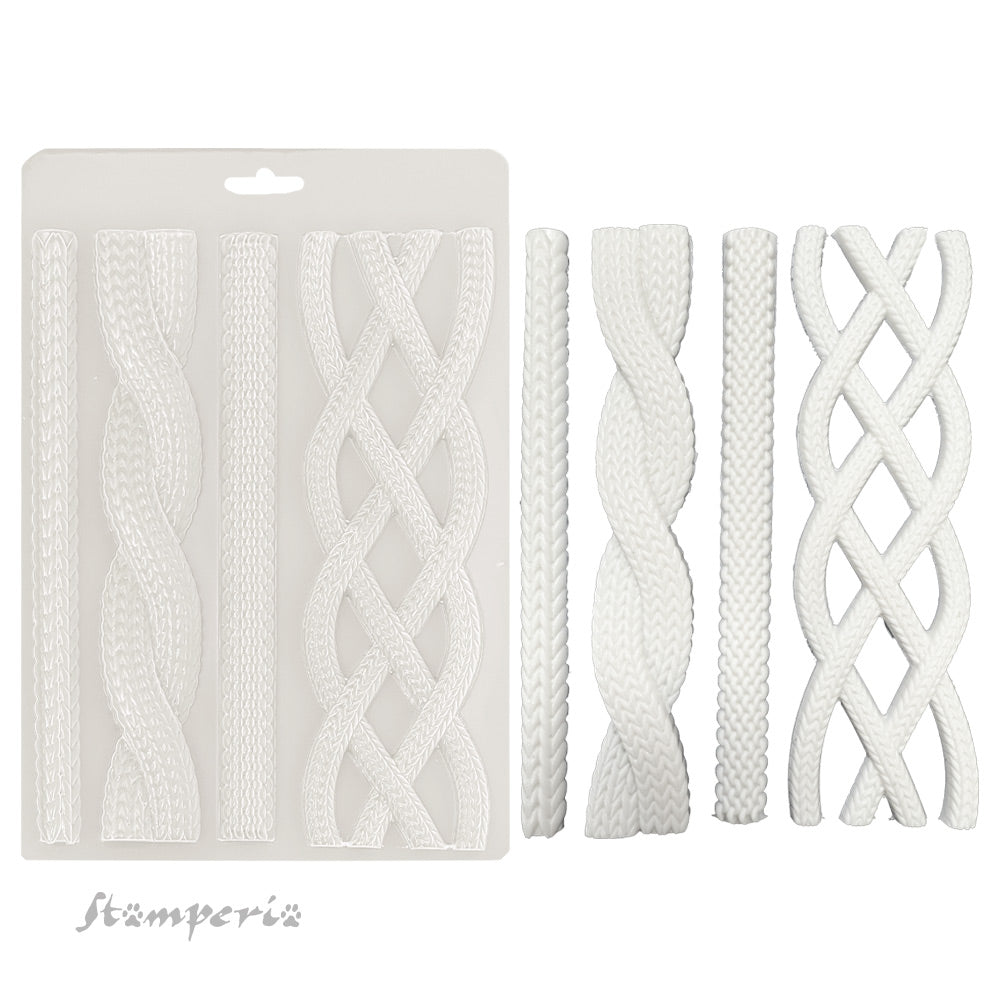 Stamperia Soft Mould A5 WHISPERING WOODS - CORDS #K3PTA5677