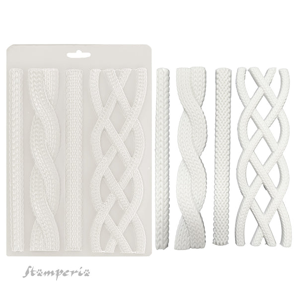 Stamperia Soft Mould A5 WHISPERING WOODS - CORDS #K3PTA5677