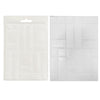 texture impression mould and sample shown on white background