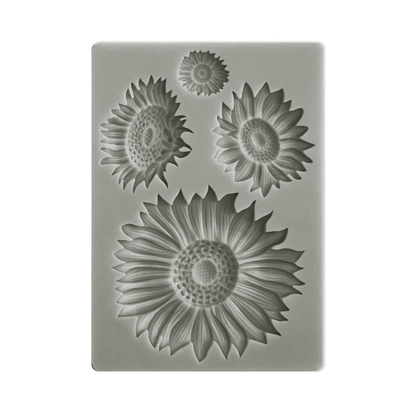 Stamperia SUNFLOWER ART SUNFLOWERS A6 Silicone Mixed Media Moulds Molds Resin
