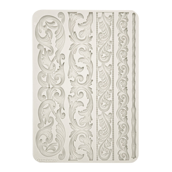 Stamperia Mix Media Art Stories STRIPES A4 BIG Silicone Mould #KACMA401