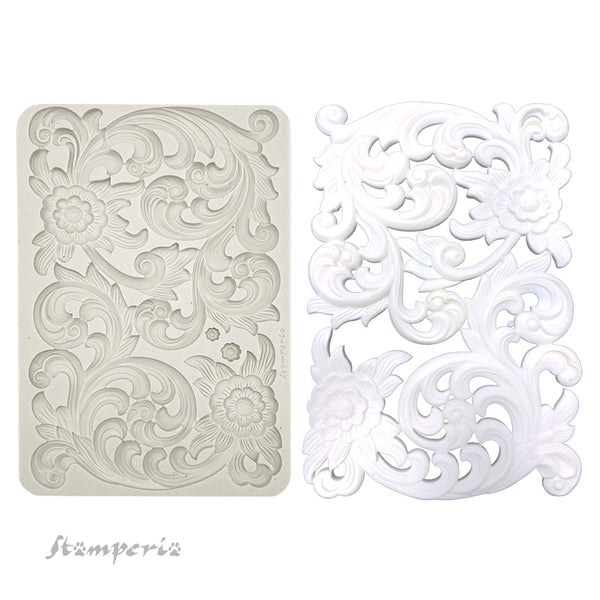 Stamperia Mix Media Art Stories FRIEZES A4 BIG Silicone Mould #KACMA402