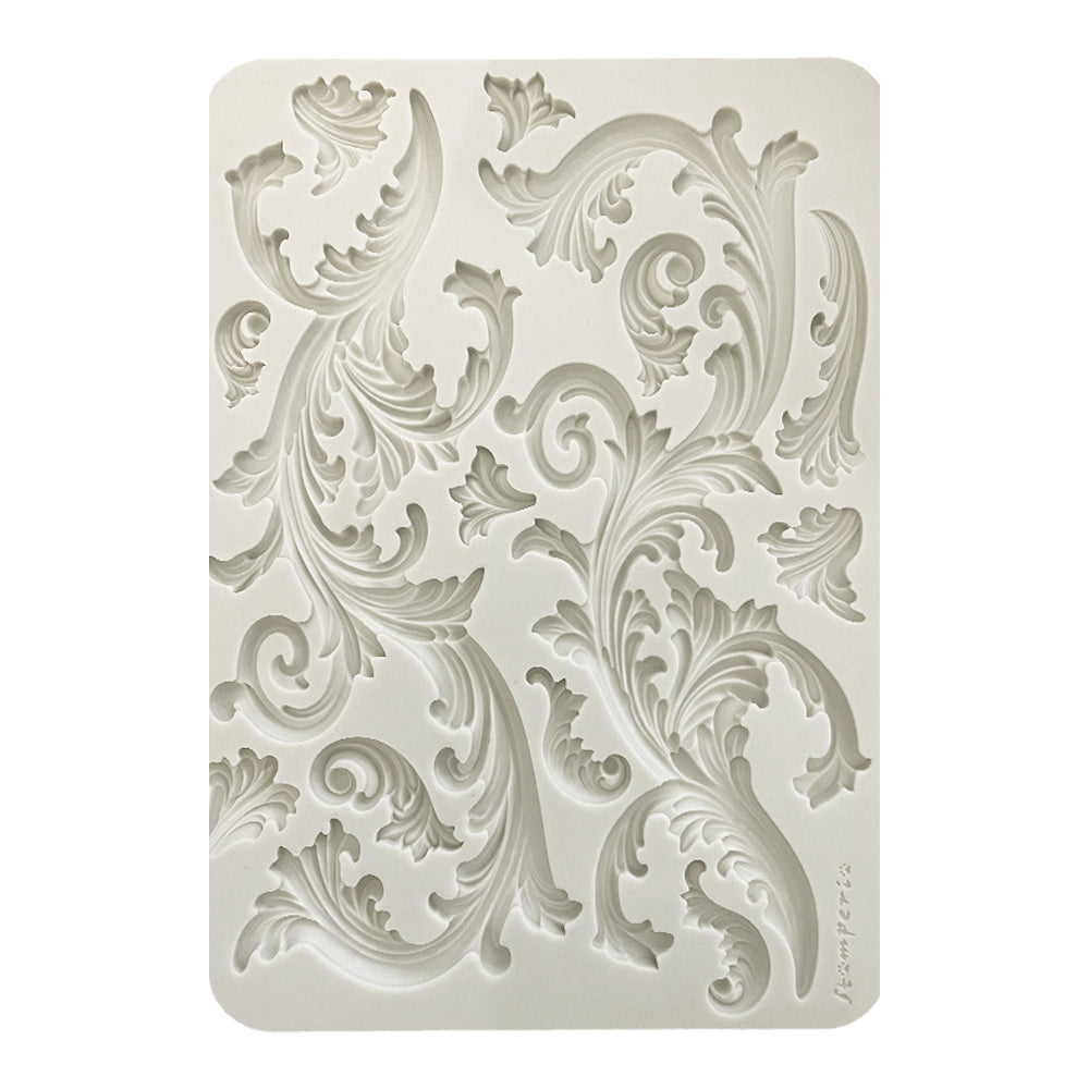 Stamperia Mix Media Art Stories SWIRLS A4 BIG Silicone Mould #KACMA403