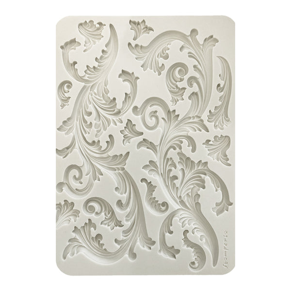 Stamperia Mix Media Art Stories SWIRLS A4 BIG Silicone Mould #KACMA403