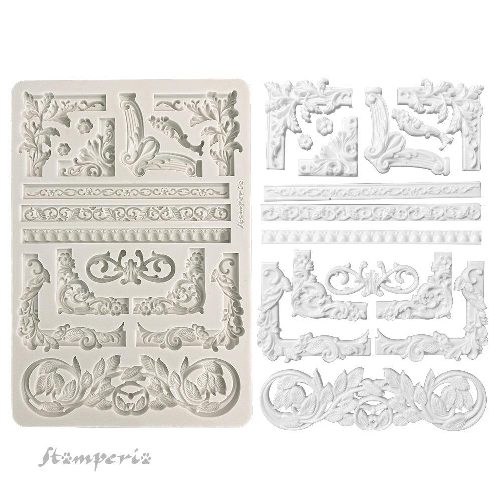 Stamperia Mix Media Art Stories FRAMES A4 BIG Silicone Mould #KACMA405