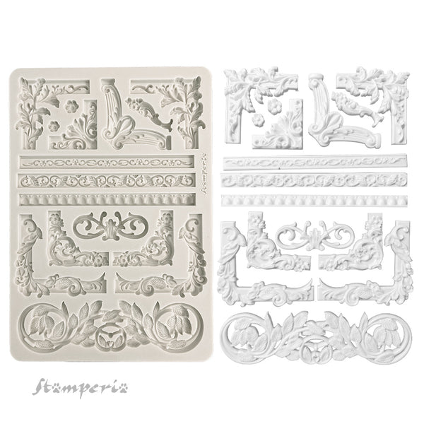 Stamperia Mix Media Art Stories FRAMES A4 BIG Silicone Mould #KACMA405