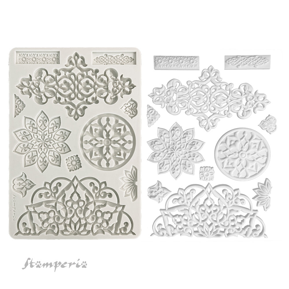 Stamperia Mix Media Art Stories MANDALA A4 BIG Silicone Mould #KACMA406