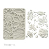 Stamperia FOREST - LEAVES and ACORNS A5 Silicone Mixed Media Moulds Resin #KACMA539