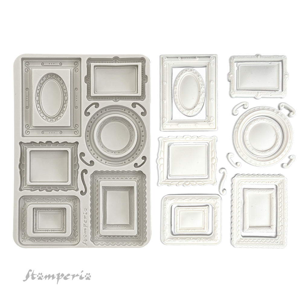 Stamperia ALTEREGO FRAMES A5 Silicone Mixed Media Moulds Resin #KACMA541