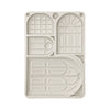 PRE-ORDER Stamperia MASQUERADE WINDOWS A5 Silicone Mixed Media Moulds Resin #KACMA554