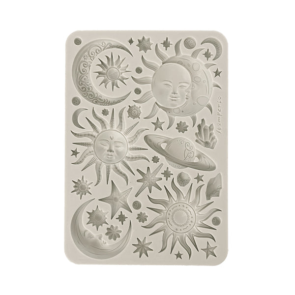 Stamperia SUN AND MOON Best Sellers A5 Silicone Mixed Media Moulds Resin #KACMA560