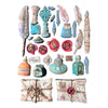 Stamperia FLOWERS and POEMS - CALLIGRAPHY A5 Silicone Mixed Media Moulds Resin #KACMA563