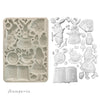 Stamperia ALICE IN CHRISTMAS A5 Silicone Mixed Media Moulds Resin #KACMA572