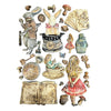 Stamperia ALICE IN CHRISTMAS A5 Silicone Mixed Media Moulds Resin #KACMA572