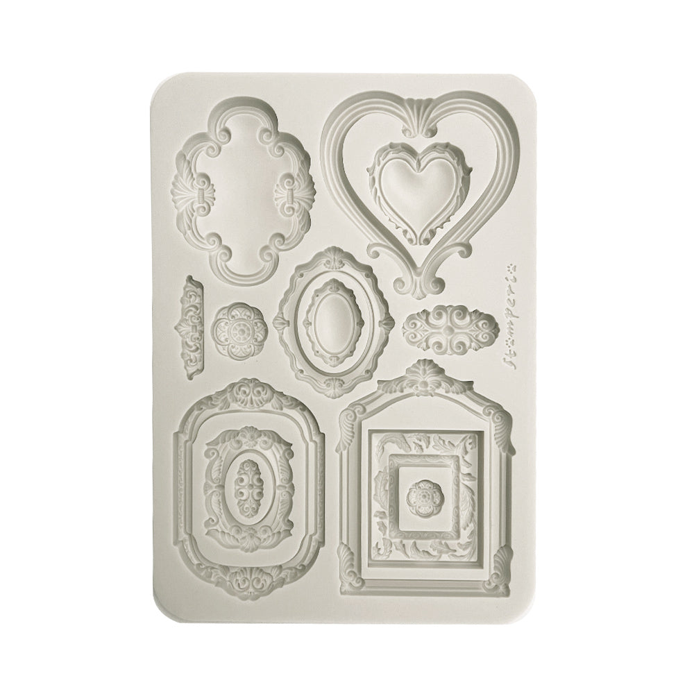Stamperia TIMELESS - FRAMES A5 Silicone Mixed Media Moulds Resin #KACMA580
