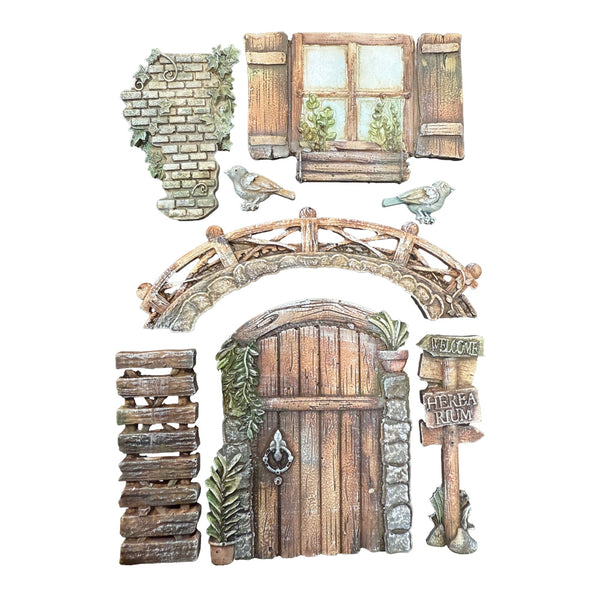 Stamperia HERBARIUM SILVAE - BRIDGE A5 Silicone Mixed Media Moulds Resin #KACMA598