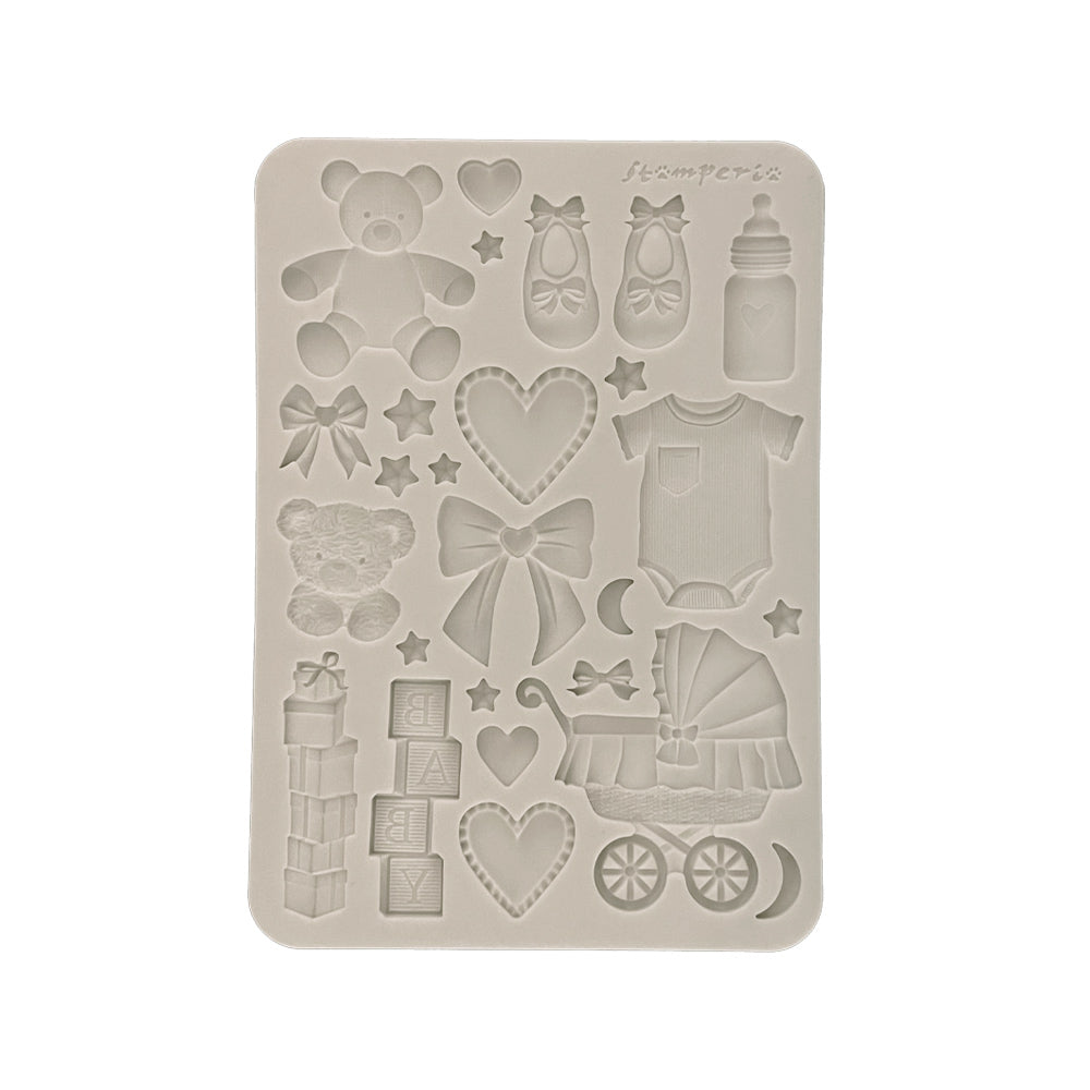 Stamperia BABY - ACCESSORIES A5 Silicone Mixed Media Moulds Resin #KACMA601