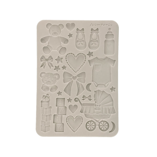 Stamperia BABY - ACCESSORIES A5 Silicone Mixed Media Moulds Resin #KACMA601