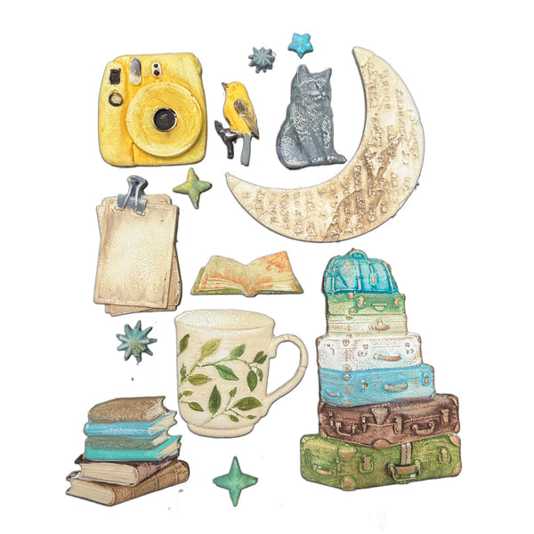 Stamperia SECRET DIARY A5 Silicone Mixed Media Moulds Resin #KACMA605
